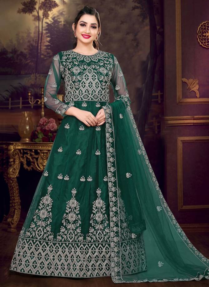 viana vol 5 Designer Heavy Festive Wear Butterfly Net With Embroidery Work Gown With Dupatta Collection(XL(Margin upto 44)